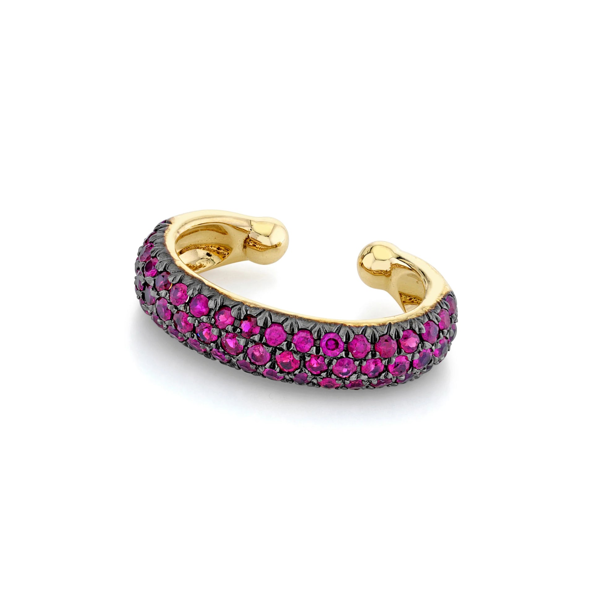 Jumbo Pave Gemstone Ear Cuff