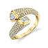 Diamond Pave Bypass Pinky Ring
