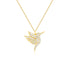 Baguette Diamond Hummingbird Necklace