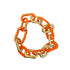 The Elizabeth Two Tone Enamel Chain Bracelet
