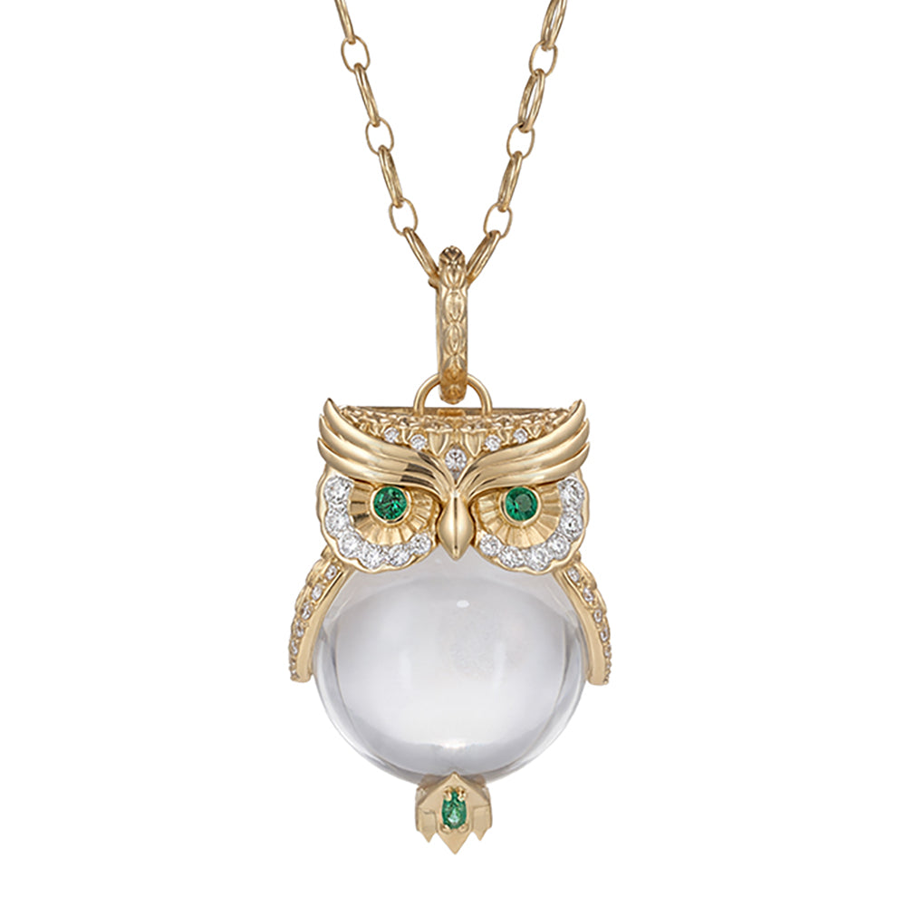 Eyes of the Night Owl Amulet Pendant
