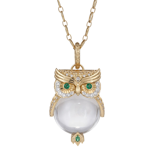 Eyes of the Night Owl Amulet Pendant