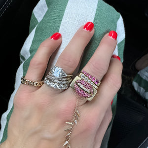 Juju Ruby & Diamond Lips Ring