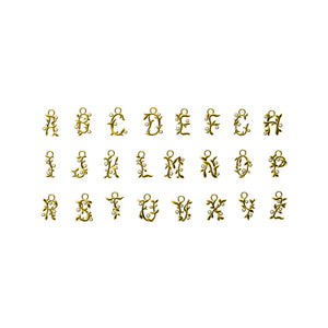 Vine Diamond Initial Charm