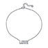 Diamond Baguette Love Pendant Necklace