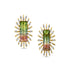 One of a Kind Watermelon Tourmaline & Diamond Earrings
