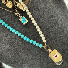 Satin Gold & Gemstone Emoji Icon Charm Pendant