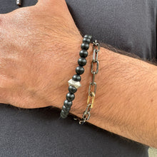 Saxon Chain Link Men's Bracelet with Elongated Clasp