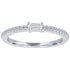 The Julia Birthstone Single Gemstone Baguette Stacking Ring