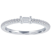 The Julia Birthstone Single Gemstone Baguette Stacking Ring
