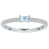 The Julia Birthstone Single Gemstone Baguette Stacking Ring