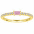 The Julia Birthstone Single Gemstone Baguette Stacking Ring