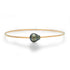 Standard Gold Filled Tahitian Pearl Pounded Wire Bangle Bracelet
