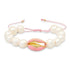 Turquoise or Pink & Gold Shell Fresh Water Pearl Bracelet