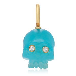 Jaw Drop Gemstone Skull Baby Charm 