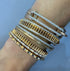 Thoby Gold & Diamond Tubular Bangle Bracelet