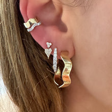 Gold Form Hoop Earrings