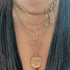 Pave Diamond Initial Thread Necklace