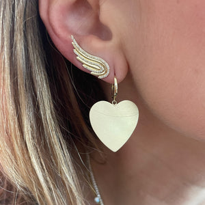 MS X SRJ Extra-Large Heart Earrings