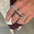 Half Oval Cut Lab Grown Diamond Eternity Band Ring
