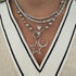 Gold Ball Chain Necklace with Diamond Clasp