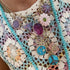 Midsize Gemstone Peace Pendant