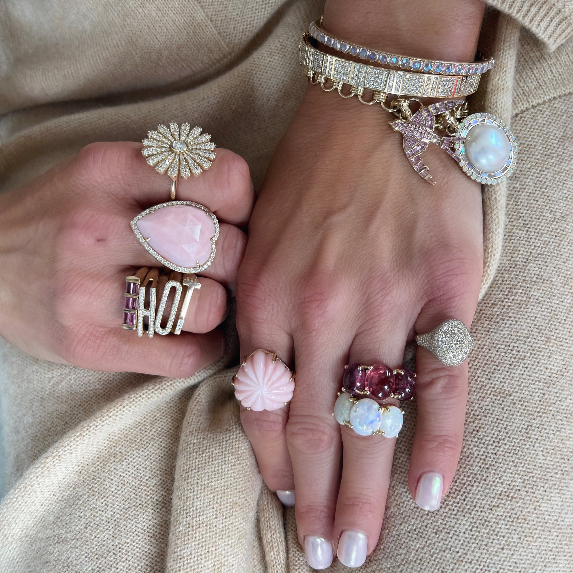 Pavé Initial Ring