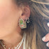 One of a Kind Watermelon Tourmaline & Diamond Earrings