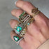 Pinstripe Strength Cognac Fancy Cut Diamond Solitaire Knife Edge Bypass Ring