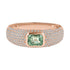 Bezel Set Gemstone & Diamond Stacking Ring