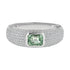 Bezel Set Gemstone & Diamond Stacking Ring