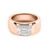 Boss Diamond & Gold Barrel Ring