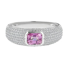 Bezel Set Gemstone & Diamond Stacking Ring