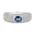 Bezel Set Gemstone & Diamond Stacking Ring
