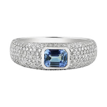 Bezel Set Gemstone & Diamond Stacking Ring