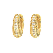 Puffy Ruffled Heart Huggie Hoop Earrings