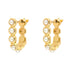 Queen Bee Pearl Hoop Earrings