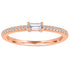 The Julia Birthstone Single Gemstone Baguette Stacking Ring