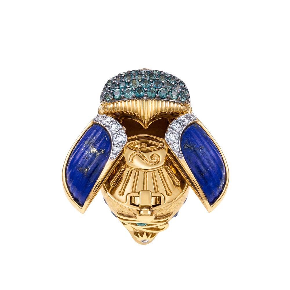 Sacred Scarab Poison Ring