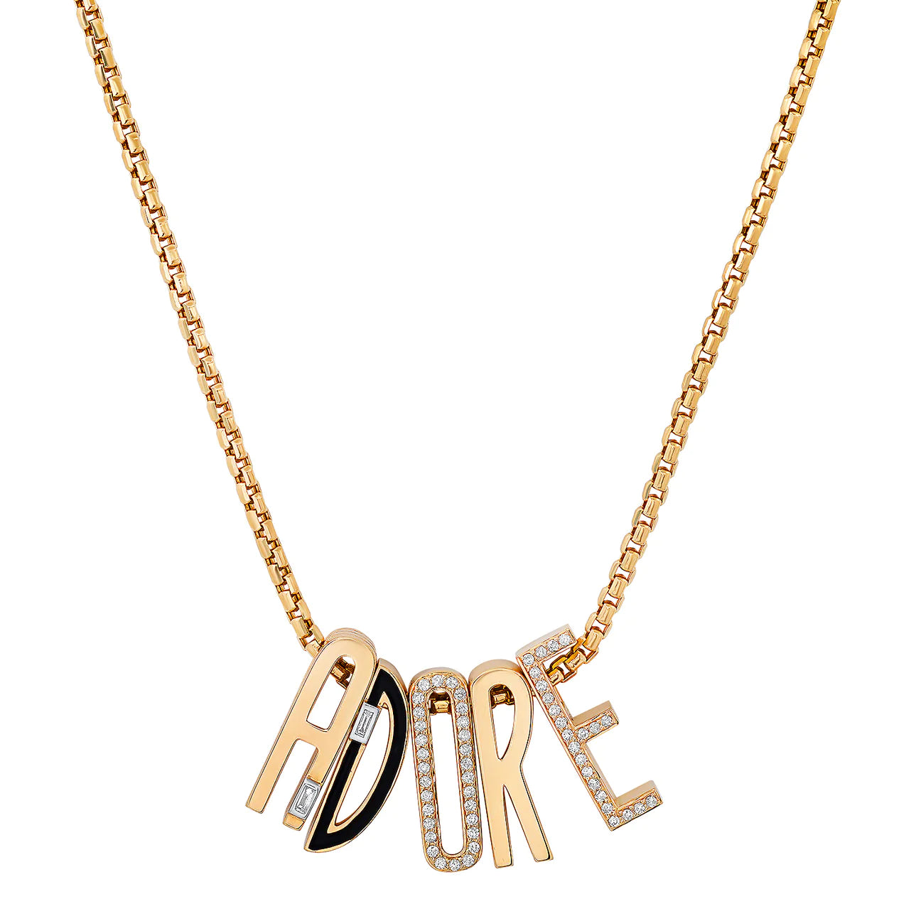 Slide-On Ribbed Initial