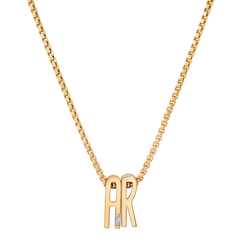 Slide-On Chunky Initial Charm Necklace