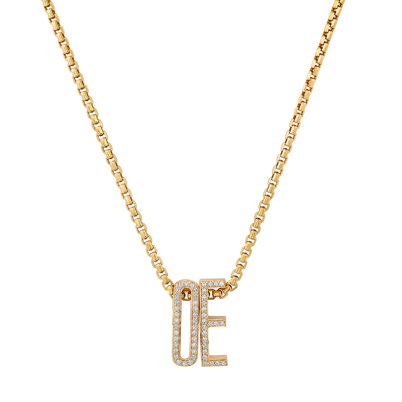 Slide-On Pave Initial
