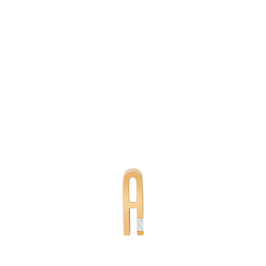 Slide-On Ribbed Initial