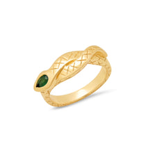 Sophia Serpent Diamond or Emerald Ring