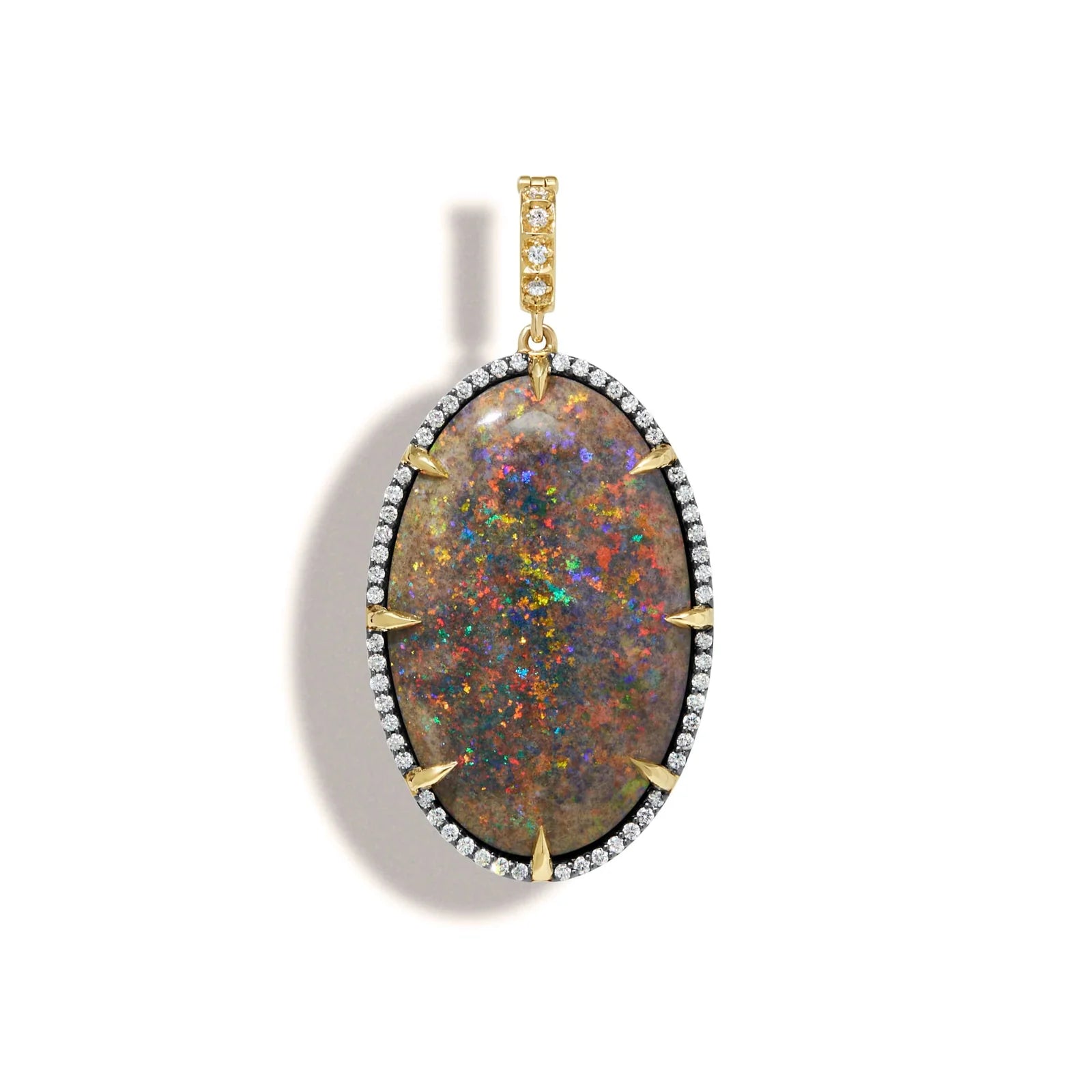 One of a Kind Supernova Matrix Opal Pendant