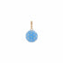 Supernova Carved Moonstone & Porcelain Blue Pendant