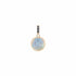 Supernova Carved Moonstone & Porcelain Blue Pendant