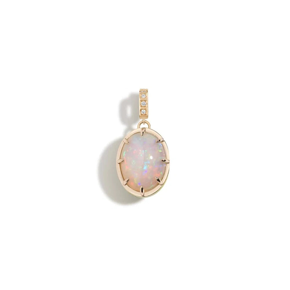Supernova Ethiopian Opal & Glowing Green Pendant