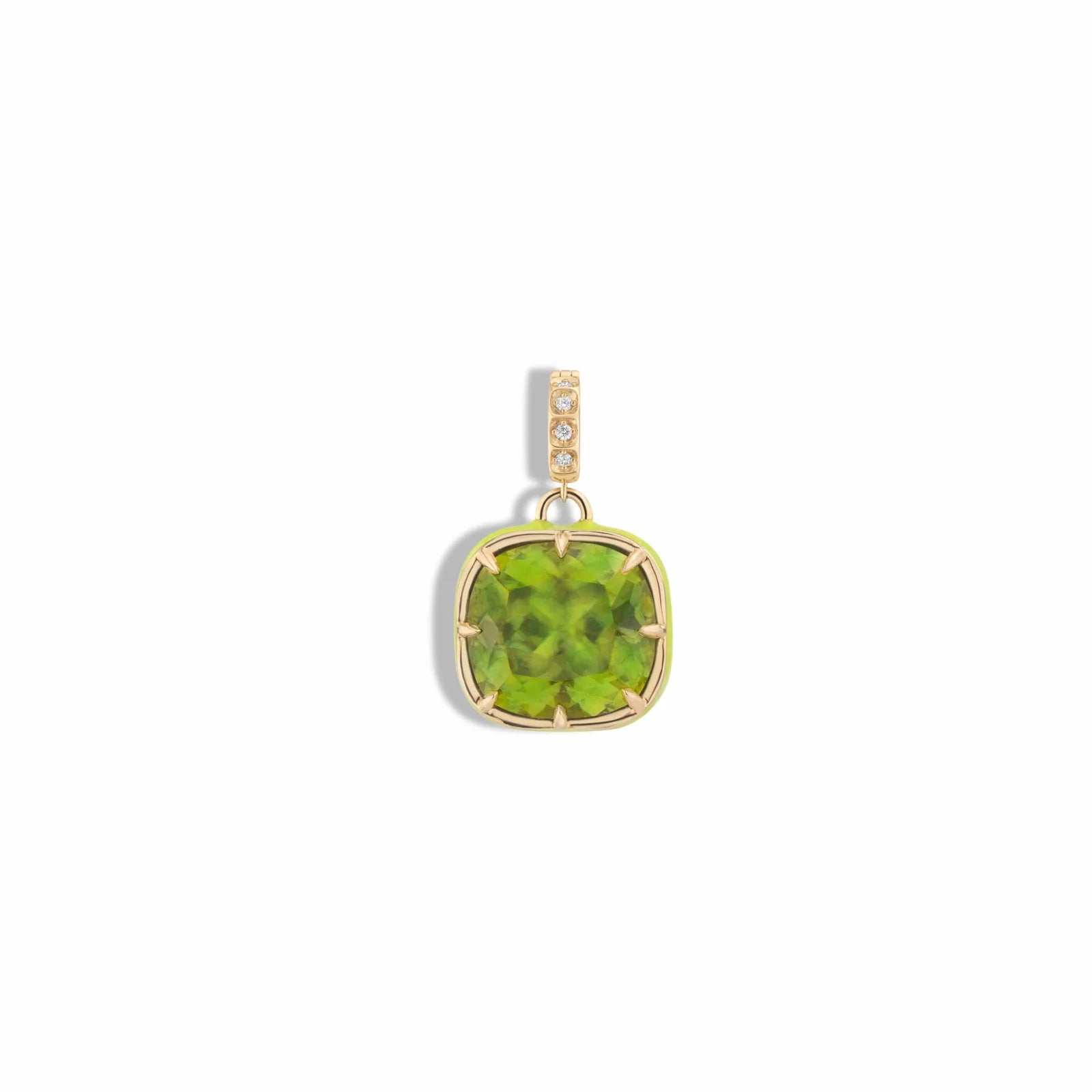 Supernova Sphene & Glowing Green Pendant