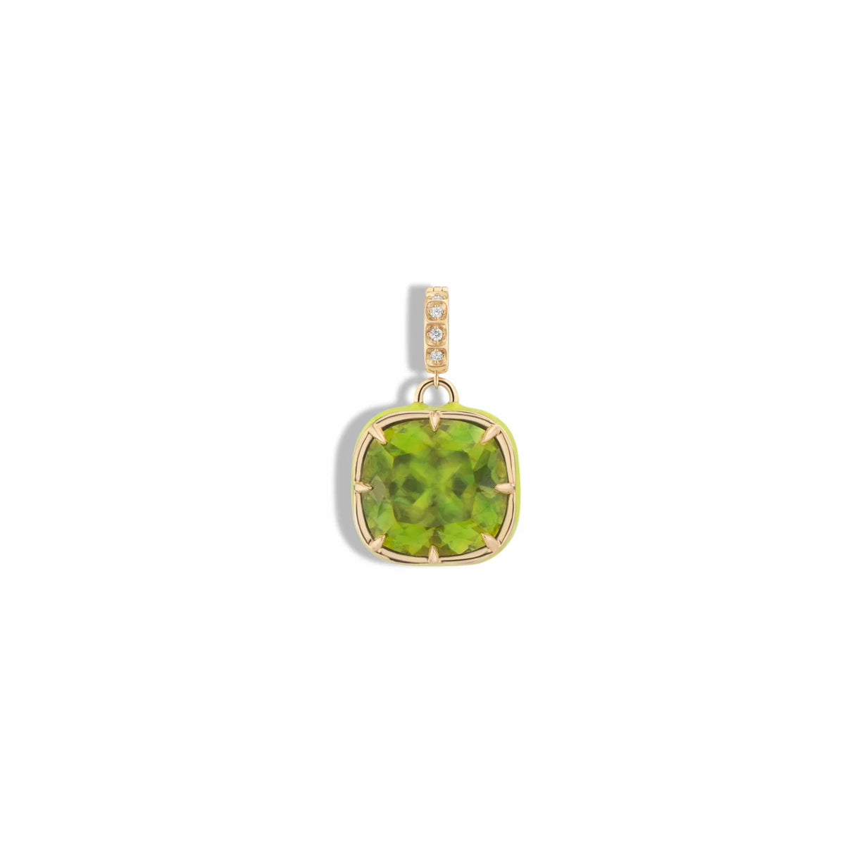 Supernova Sphene & Glowing Green Pendant